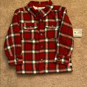 Tommy Bahama Red Plaid Kids Shirt